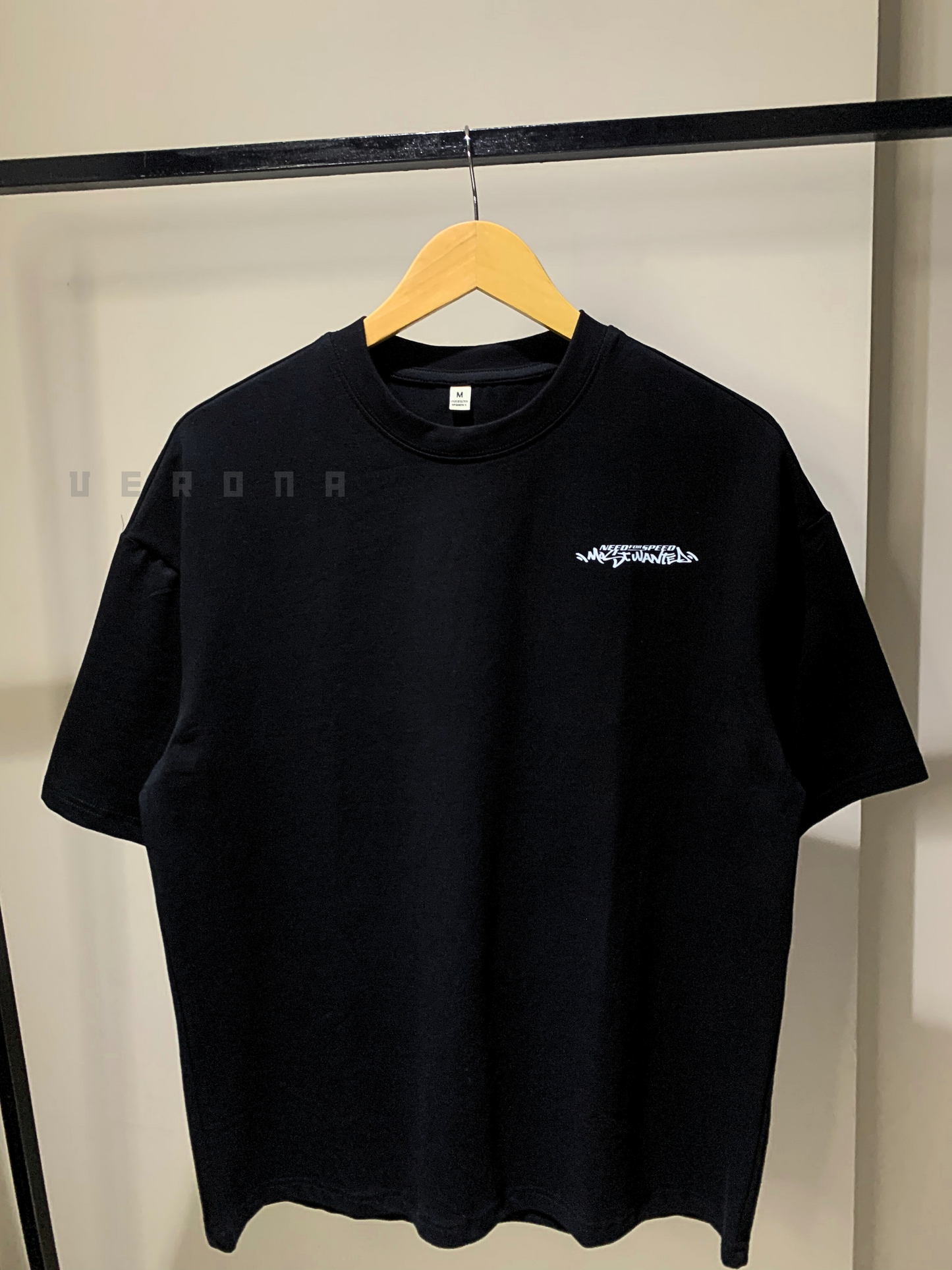 NFS Most Wanted - Premium Black Dropshoulder T-shirt
