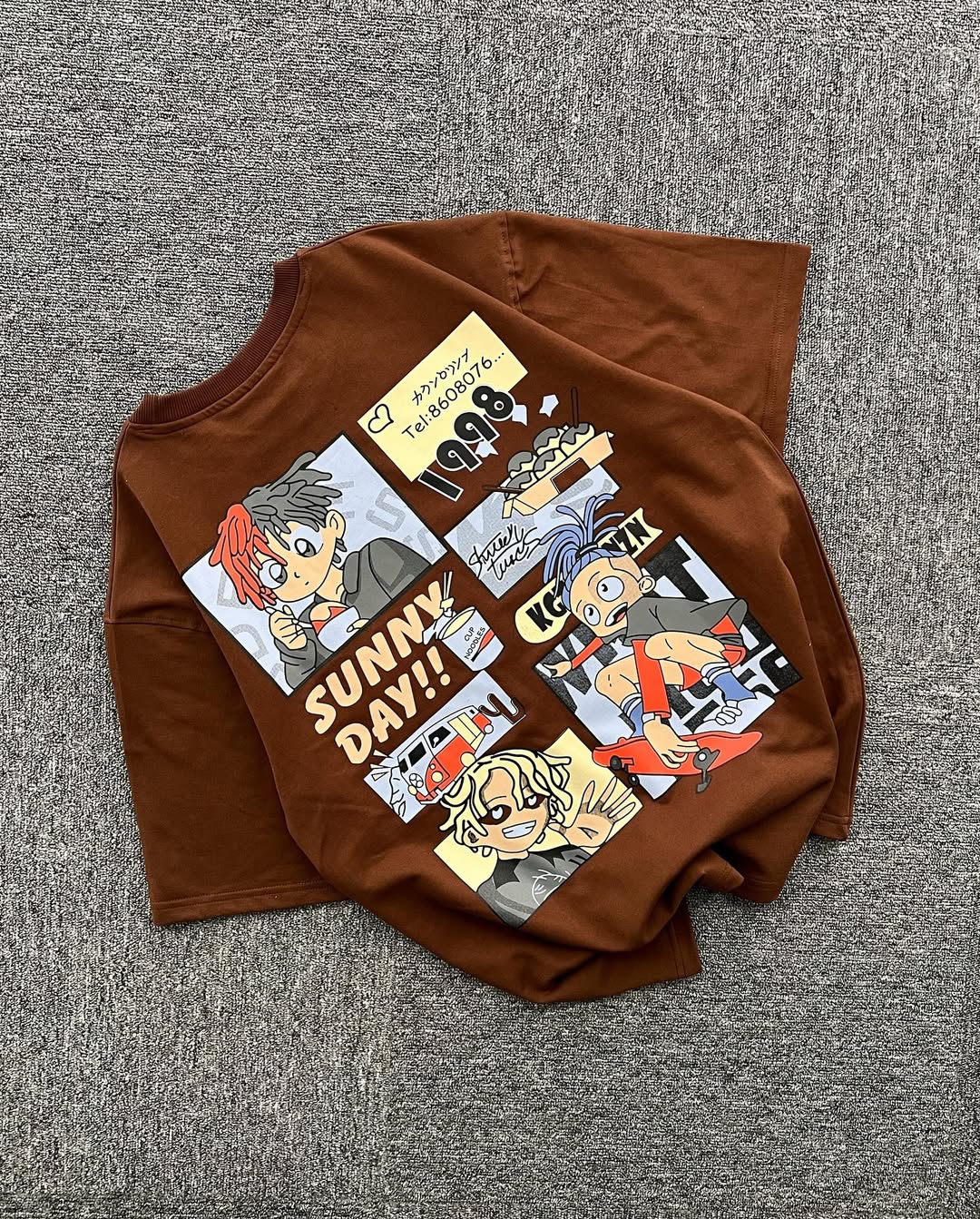 Sunny Day - Brown Drop Shoulder
