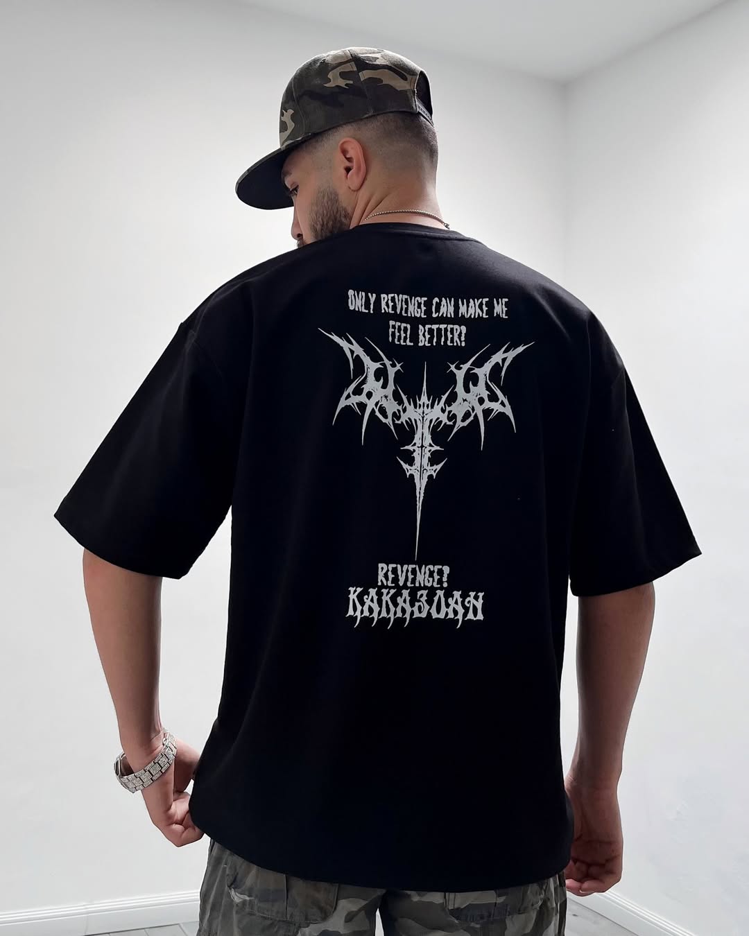 Revenge - Black Drop Shoulder