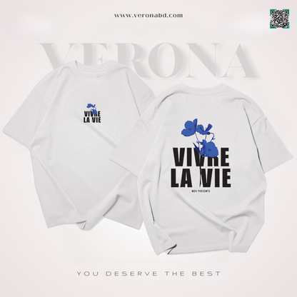LA VIE - White Drop Shoulder