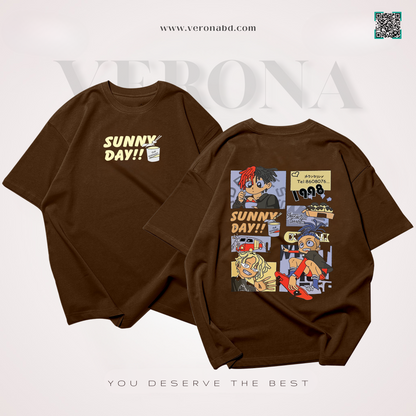 Sunny Day - Brown Drop Shoulder