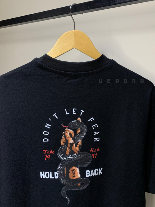 Risk - Black Drop Shoulder