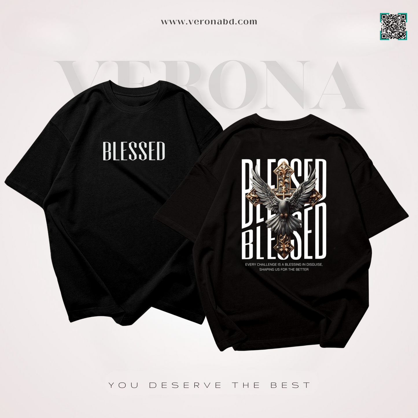 Blessed - Black Premium Dropshoulder