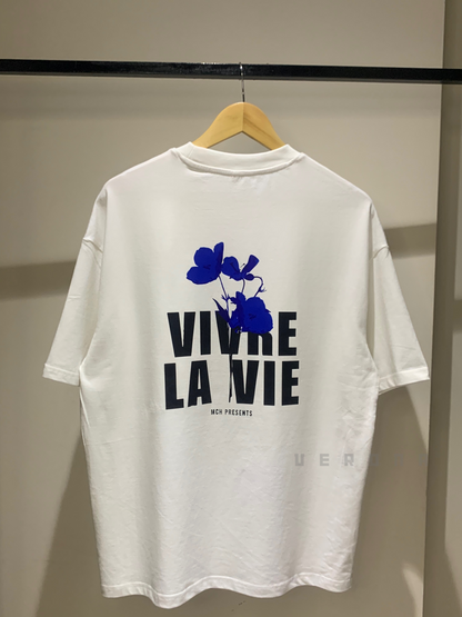 LA VIE - White Drop Shoulder