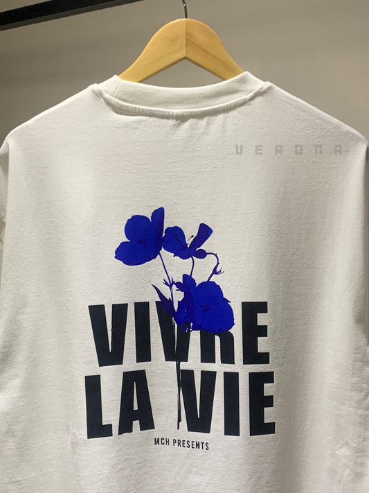 LA VIE - White Drop Shoulder