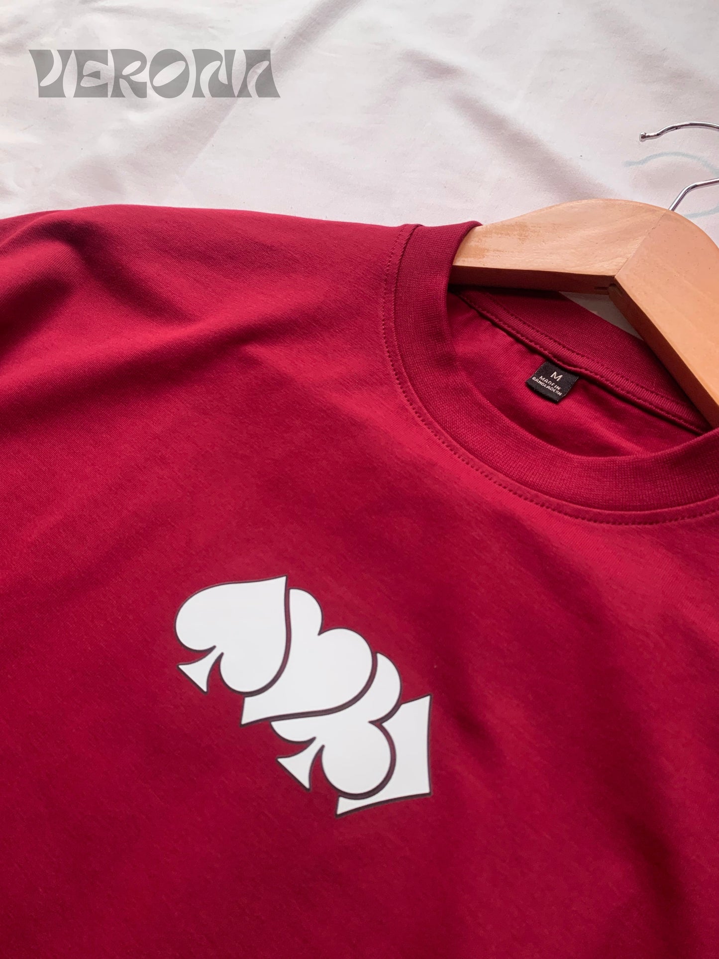 Spades - Maroon Drop Shoulder