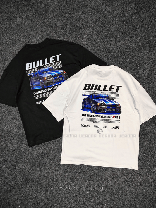 1995 Nissan Bullet Skyline - Premium White Dropshoulder T-shirt