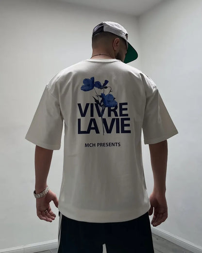 LA VIE - White Drop Shoulder