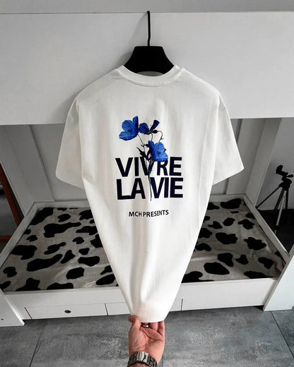 LA VIE - White Drop Shoulder