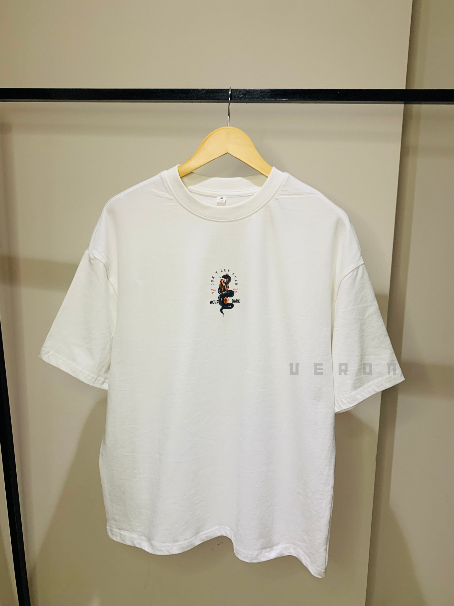 Risk - White Drop Shoulder