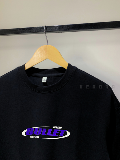 1995 Nissan Bullet Skyline - Premium Black Dropshoulder T-shirt