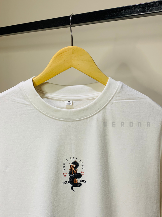 Risk - White Drop Shoulder