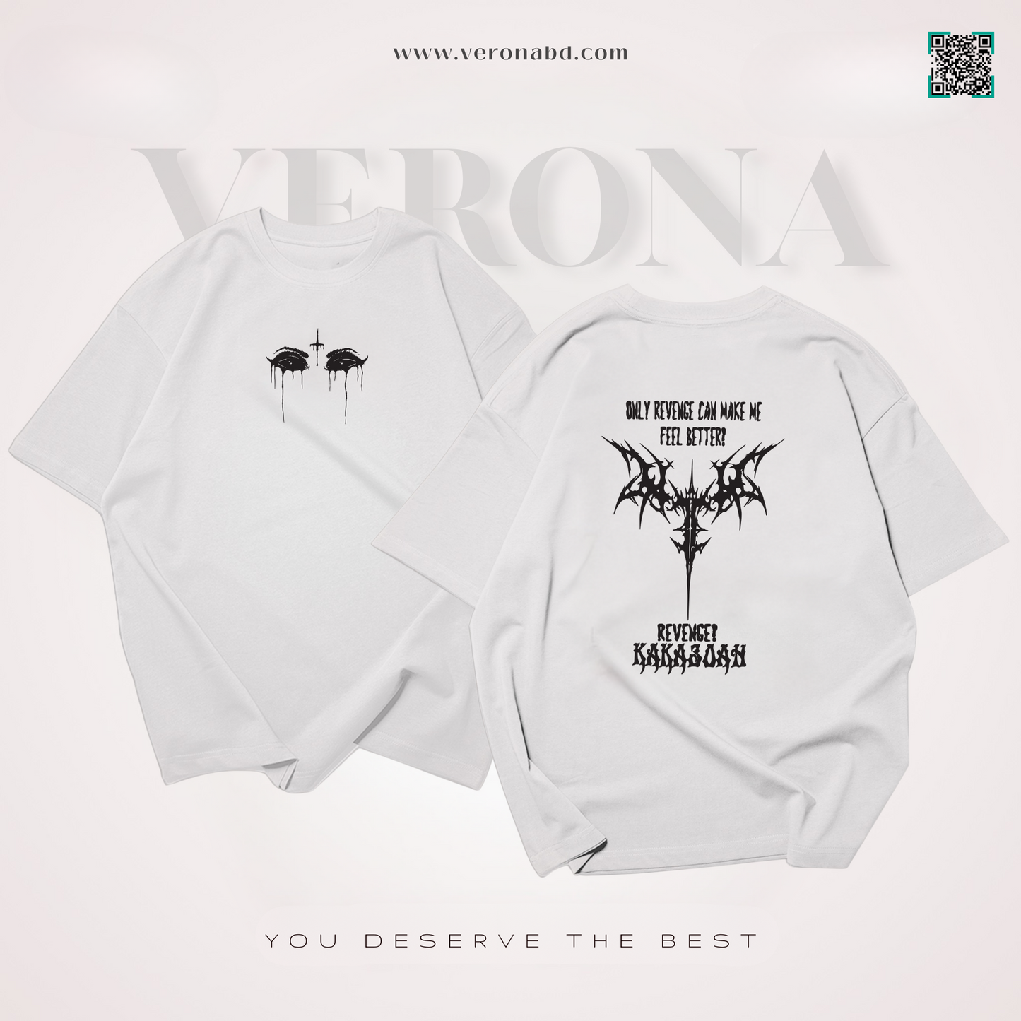 Revenge - White Drop Shoulder
