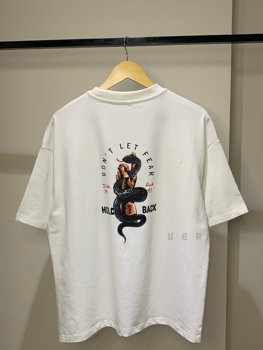 Risk - White Drop Shoulder