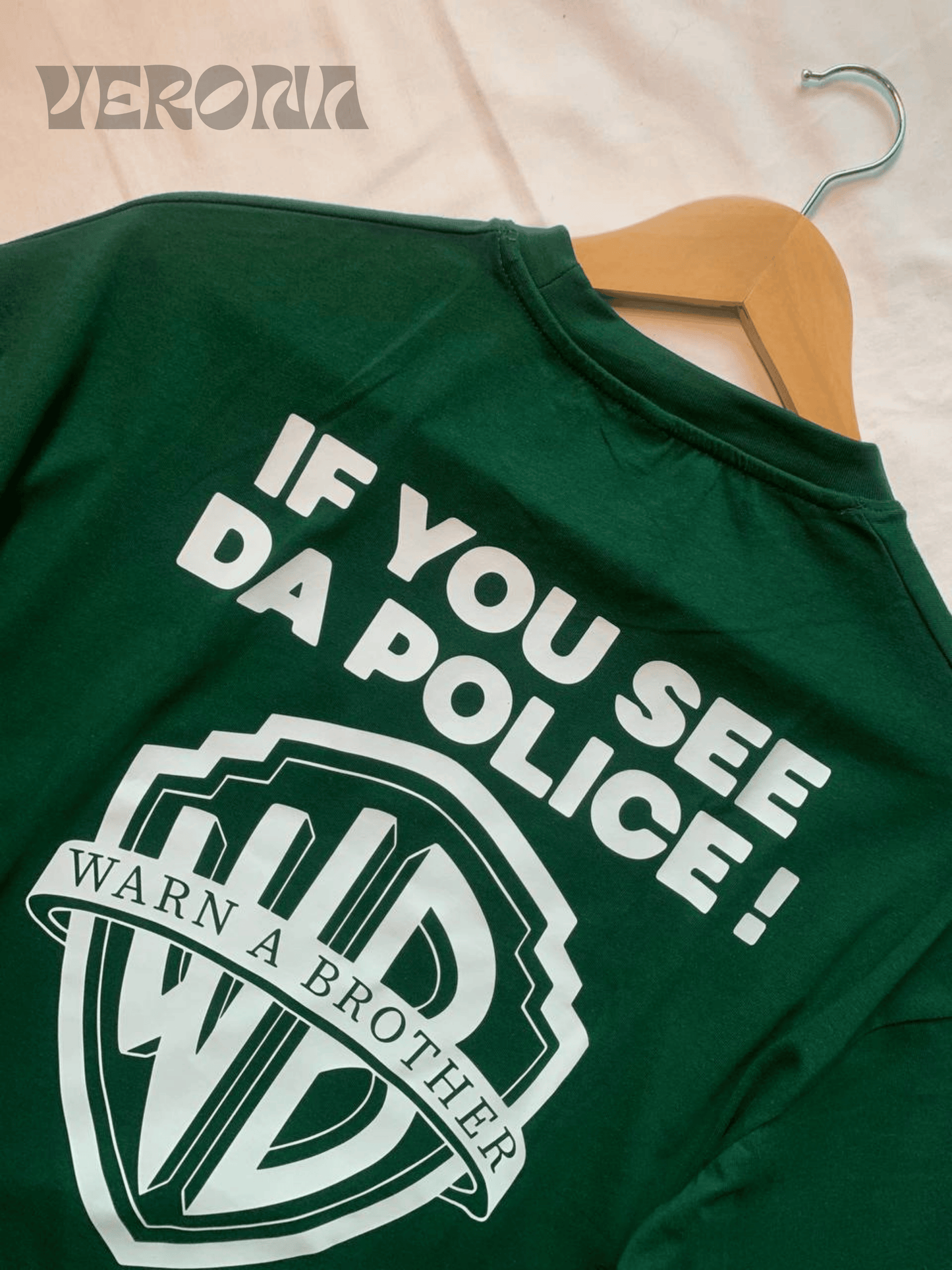 WB - Bottle Green Drop Shoulder