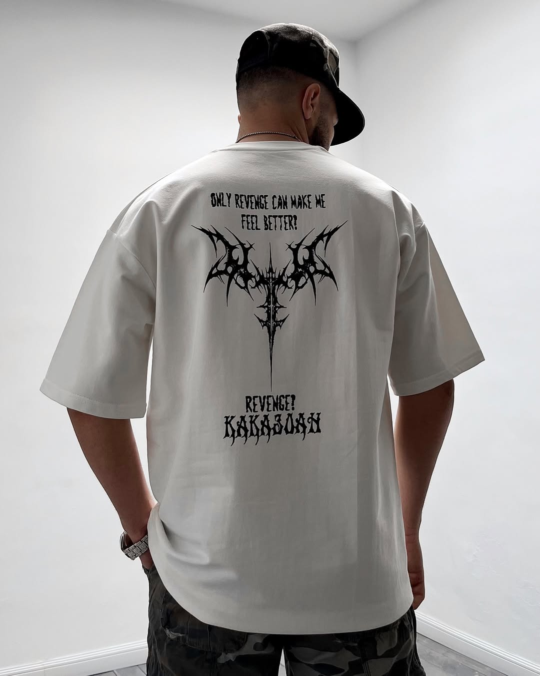 Revenge - White Drop Shoulder