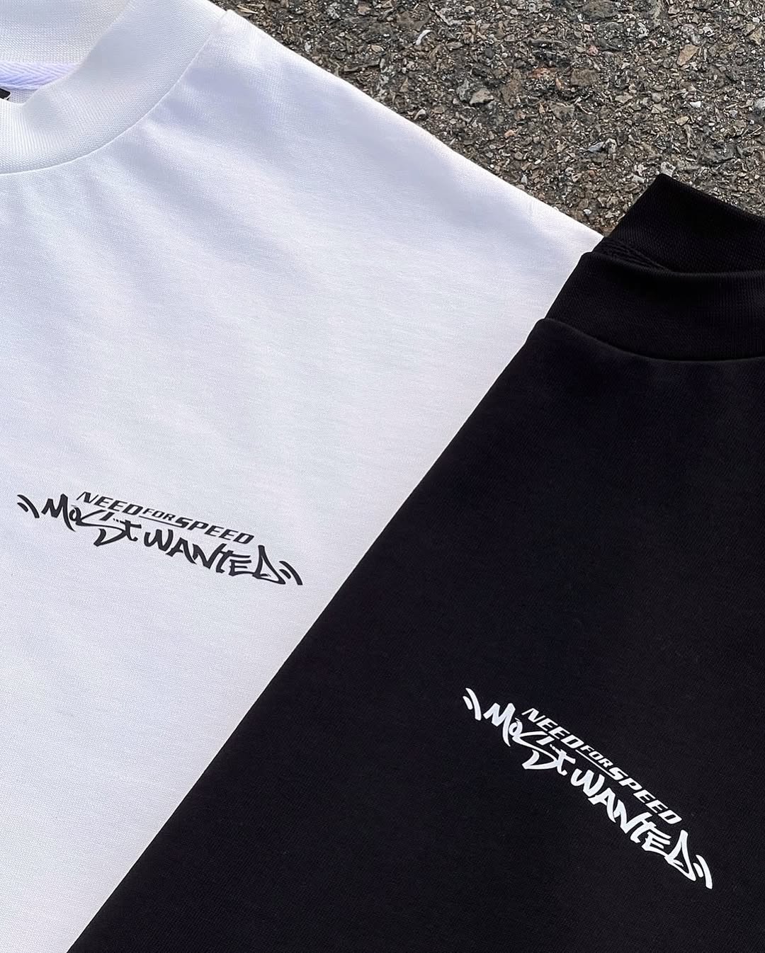 NFS Most Wanted - Premium White Dropshoulder T-shirt